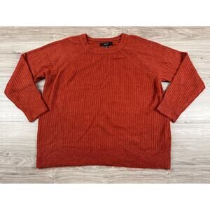 Vero Moda Leroya Crew‎ Neck Pullover Sweater Burnt Orange XXL